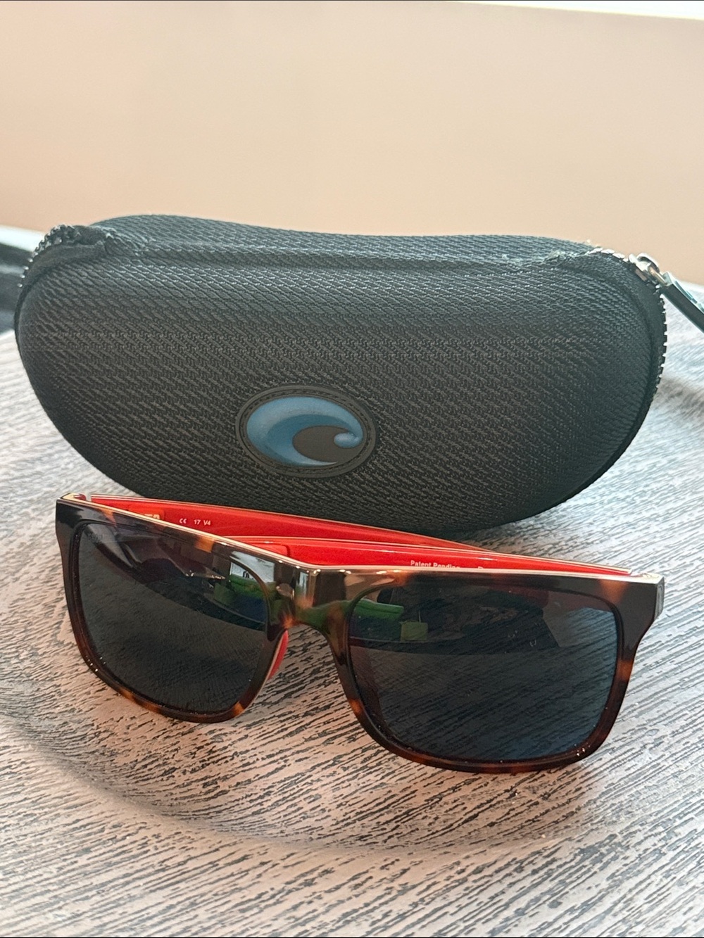 Costa Tortoiseshell Polarized Sunglasses with Blue Lenses